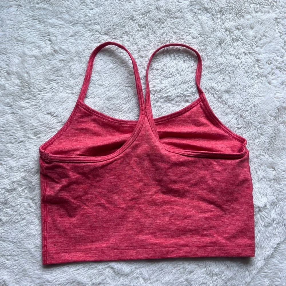 OFFLINE by Aerie The Hugger Recharge Sports Bra Pink Heathered Racerback Small